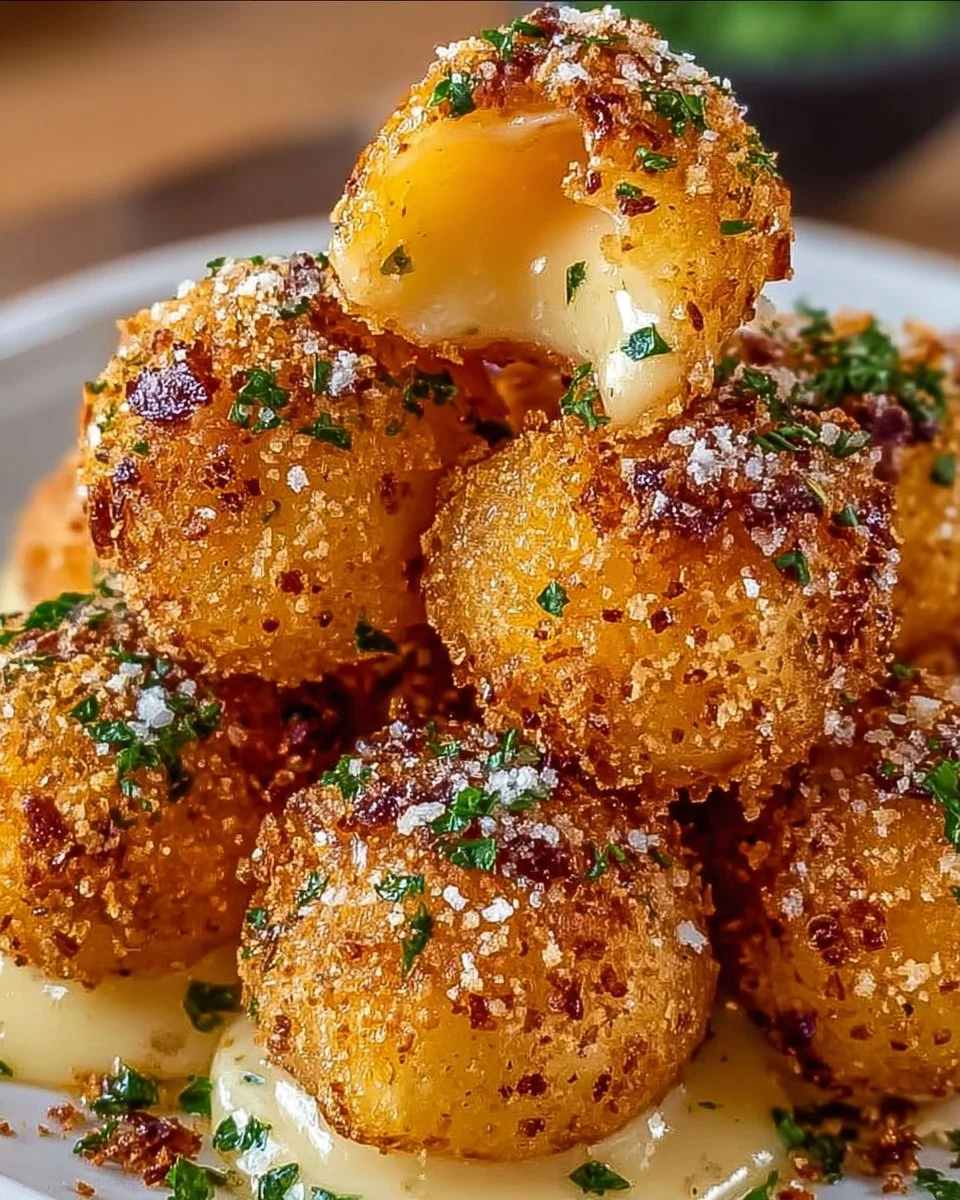 Crispy Potato Cheese Bombs served as a delicious game night snack