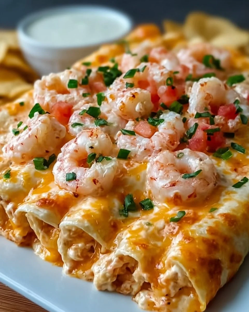 Delicious Crab & Shrimp Queso served with tortilla chips