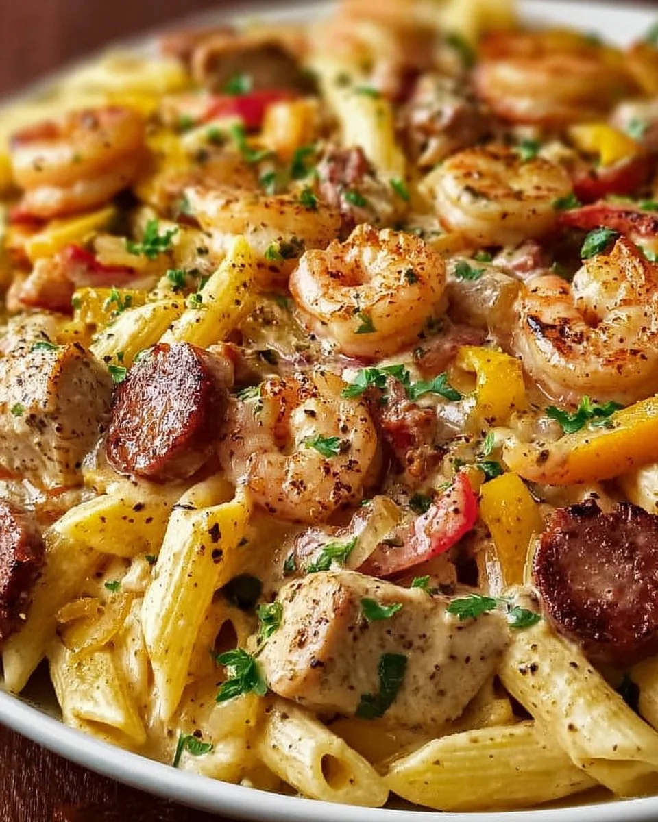 Delicious Pappadeaux Mardi Gras Pasta with Cajun flavors