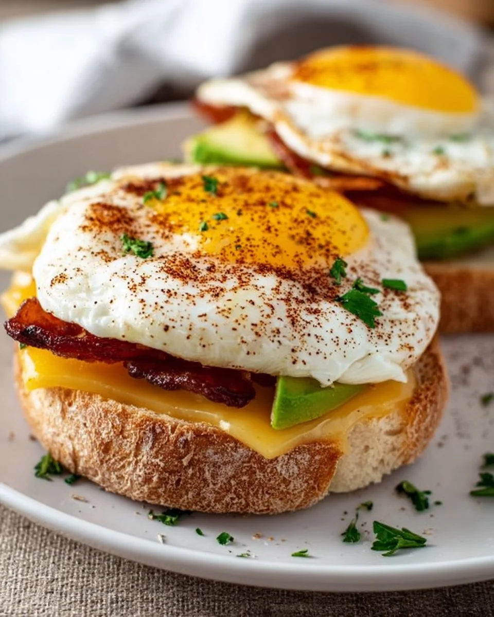 A plate of high-protein low-calorie breakfast options including eggs and yogurt.