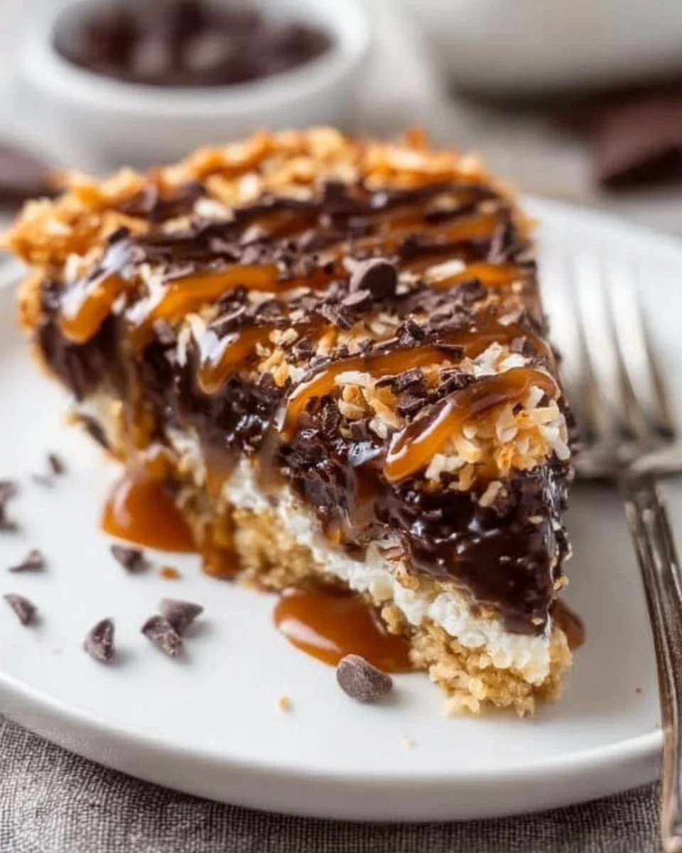 Delicious homemade Samoan Pie served on a plate with tropical garnishes