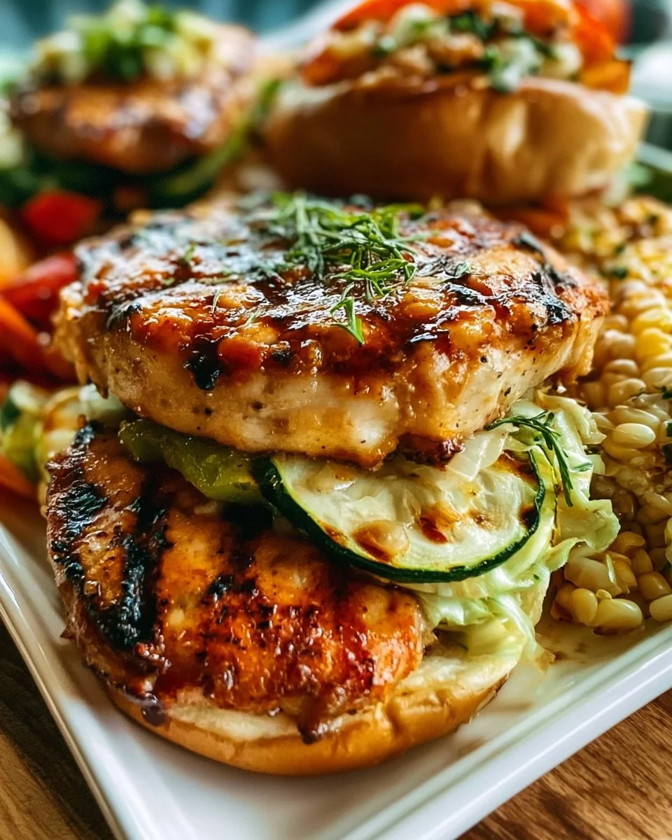 Colorful summer dinner spread featuring fresh ingredients and vibrant dishes