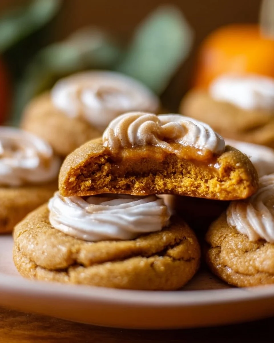 Thanksgiving Pumpkin Pie Cookies on a festive platter