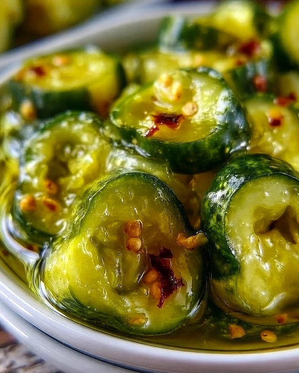 Homemade Bread and Butter Pickles in a jar, easy refrigerator pickling recipe.